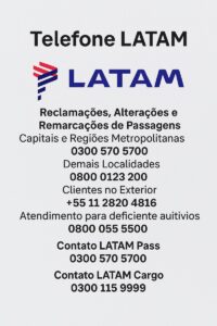 Latam telefone: Saiba os principais contatos da Latam 2 Telefone Latam